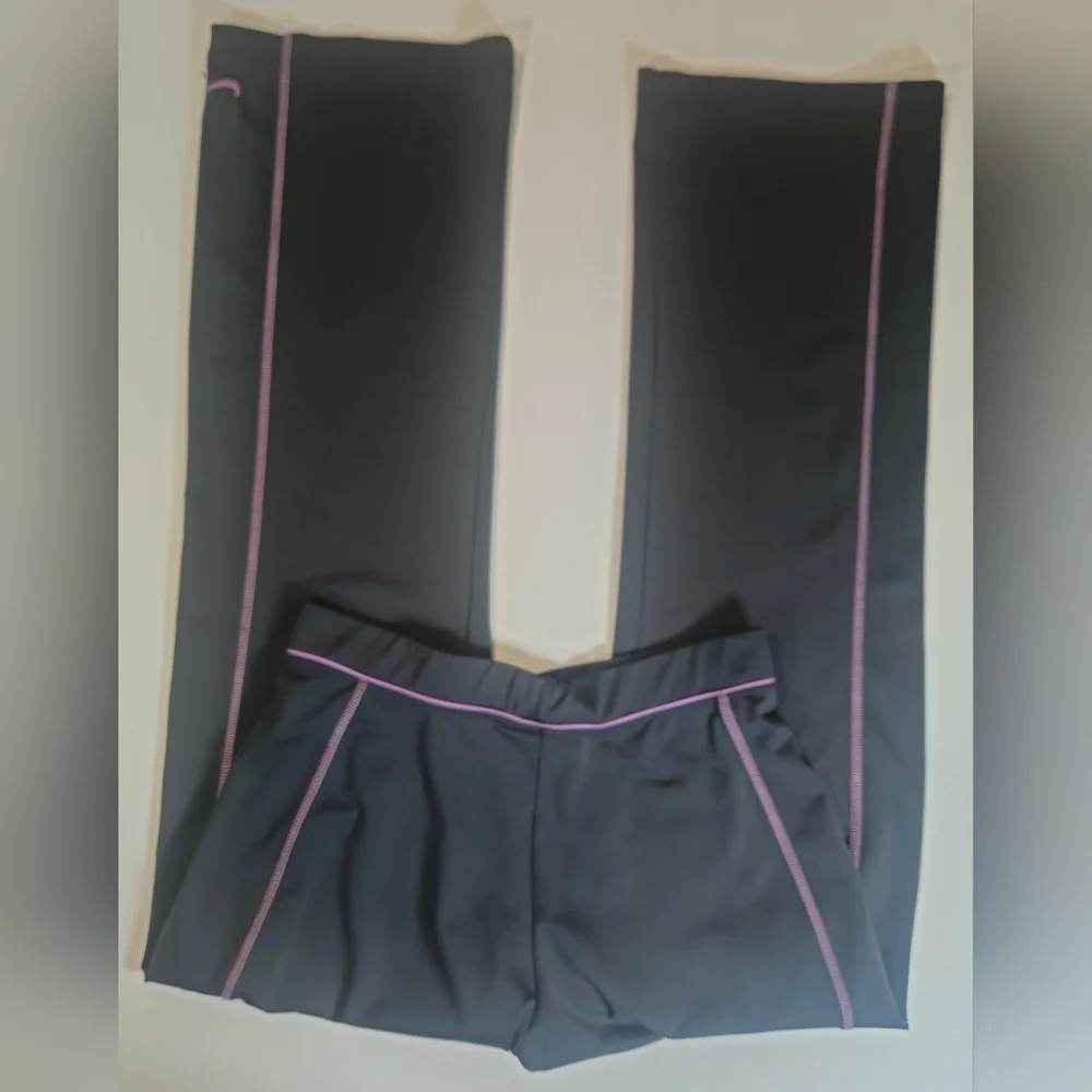 Nike Pants Womens Medium Grey Pink Yoga Gym Activewear‎